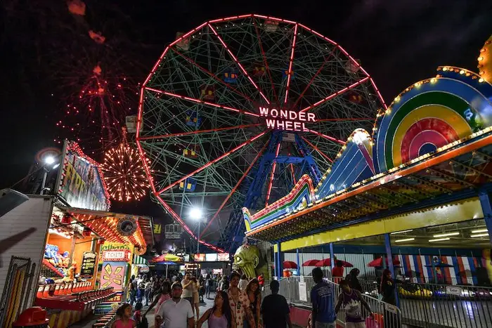 A photo of the Wonder Wheel in Coney Island, which was to celebrate its 100th anniversary this year.